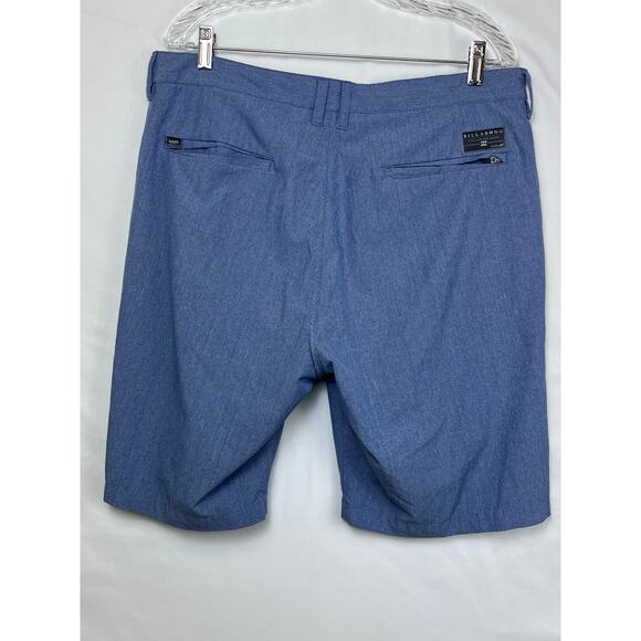 Billabong Mens 34 Blue Zip Font Shorts Casual Athleisure Comfort 9 Inch Inseam - Picture 7 of 8